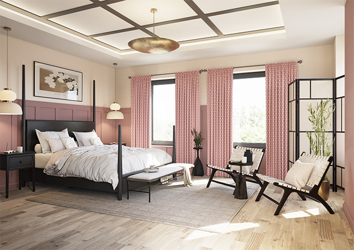 Emily Bond Jaipur, Raspberry - Made to Measure Curtains - Image 7